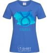 Women's T-shirt Taurus blue paints royal-blue фото