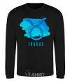 Sweatshirt Taurus blue paints black фото