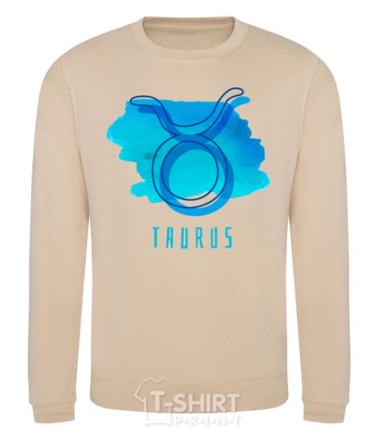 Sweatshirt Taurus blue paints sand фото