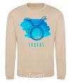 Sweatshirt Taurus blue paints sand фото