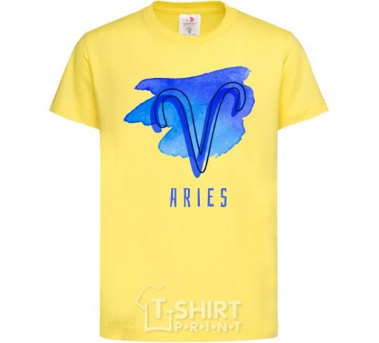 Kids T-shirt Aries paints cornsilk фото