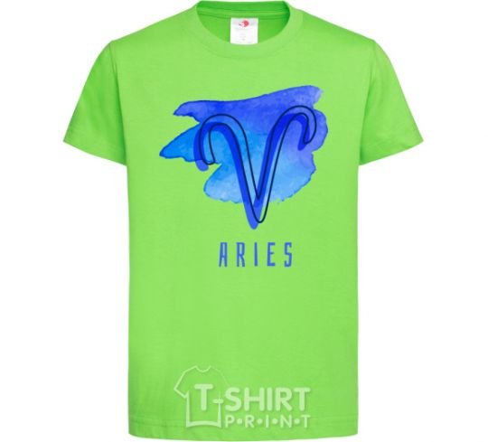 Kids T-shirt Aries paints orchid-green фото