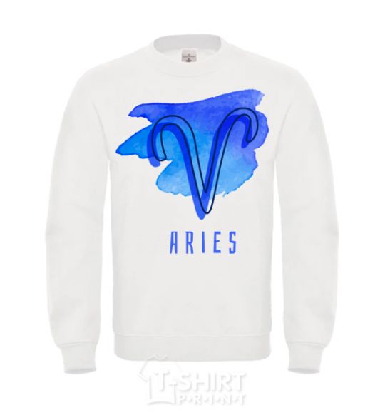 Sweatshirt Aries paints White фото