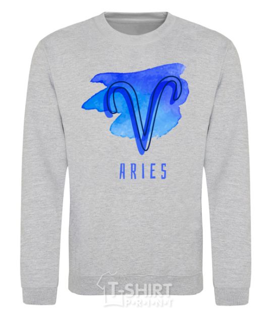 Sweatshirt Aries paints sport-grey фото