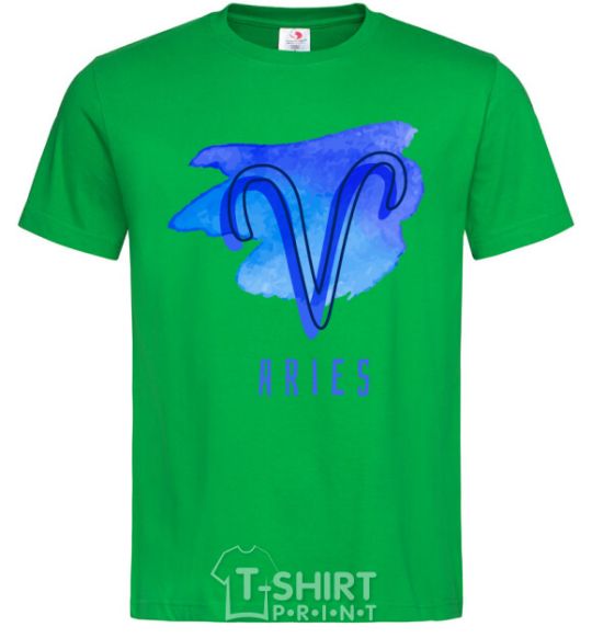 Men's T-Shirt Aries paints kelly-green фото