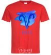 Men's T-Shirt Aries paints red фото