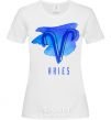 Women's T-shirt Aries paints White фото