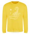 Sweatshirt Scorpio white yellow фото