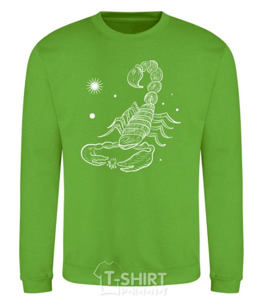 Sweatshirt Scorpio white orchid-green фото