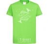 Kids T-shirt Pisces zodiac sign white orchid-green фото