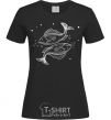 Women's T-shirt Pisces zodiac sign white black фото