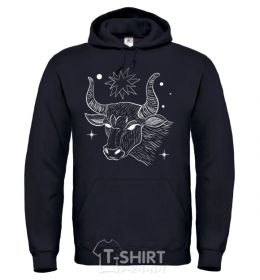 Men`s hoodie Taurus white black фото