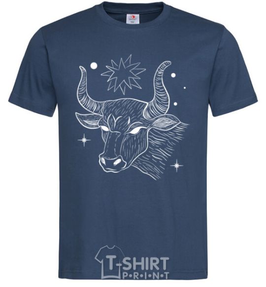 Men's T-Shirt Taurus white navy-blue фото