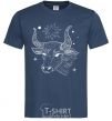 Men's T-Shirt Taurus white navy-blue фото