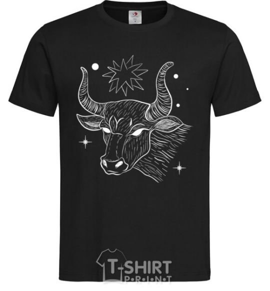 Men's T-Shirt Taurus white black фото