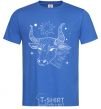 Men's T-Shirt Taurus white royal-blue фото