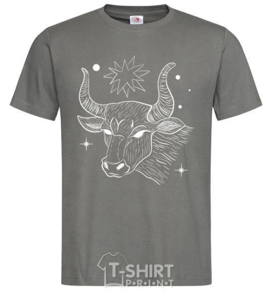 Men's T-Shirt Taurus white dark-grey фото