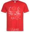 Men's T-Shirt Taurus white red фото