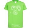 Kids T-shirt Aries white orchid-green фото