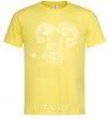 Мужская футболка Овен белый Лимонный фото