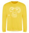 Sweatshirt Aries white yellow фото