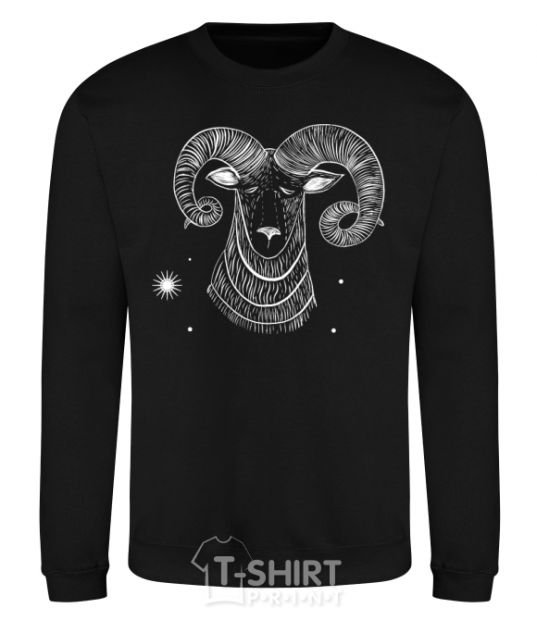 Sweatshirt Aries white black фото