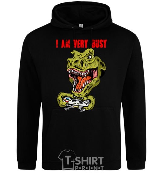 Men`s hoodie I'm very busy black фото