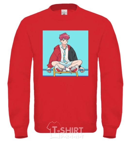 Sweatshirt Chongguk anime art yellow фото