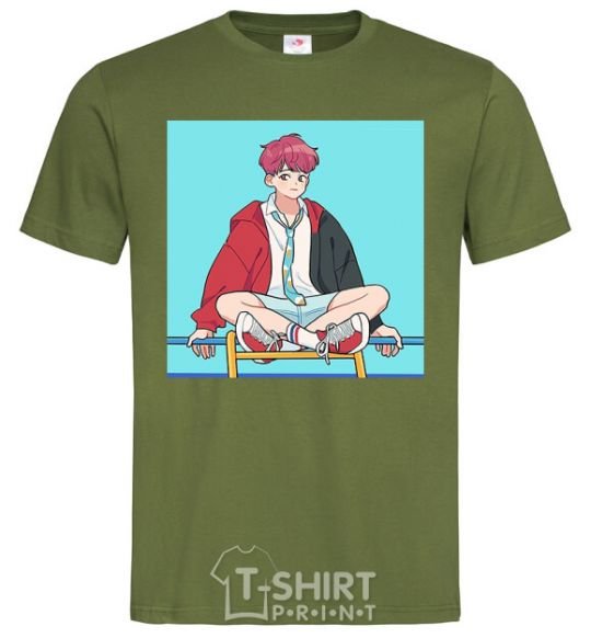 Men's T-Shirt Chongguk anime art millennial-khaki фото