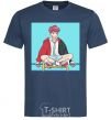 Men's T-Shirt Chongguk anime art navy-blue фото