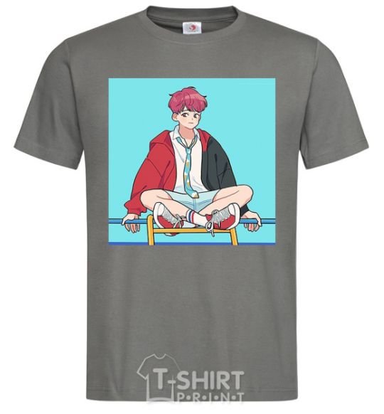 Men's T-Shirt Chongguk anime art dark-grey фото