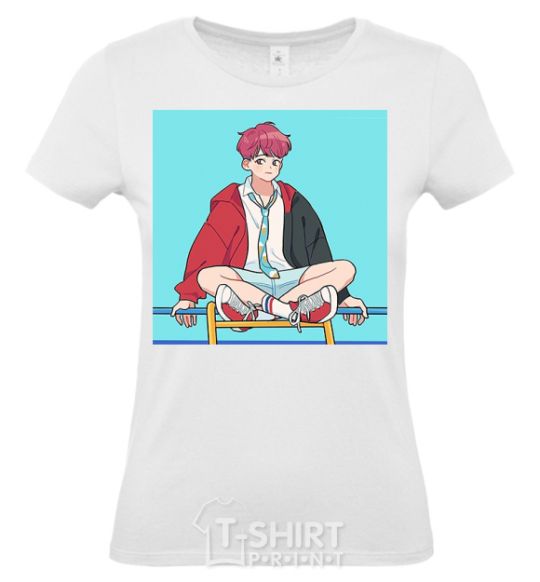 Women's T-shirt Chongguk anime art White фото