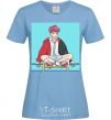 Women's T-shirt Chongguk anime art sky-blue фото