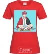 Women's T-shirt Chongguk anime art red фото