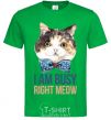 Men's T-Shirt I am busy right meow kelly-green фото