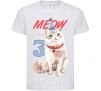 Kids T-shirt Meow i'm 3 White фото