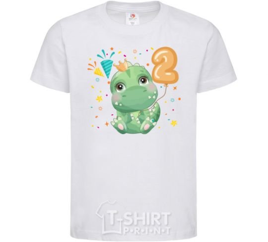 Kids T-shirt Dino 2 years White фото