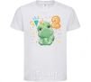 Kids T-shirt Dino 2 years White фото