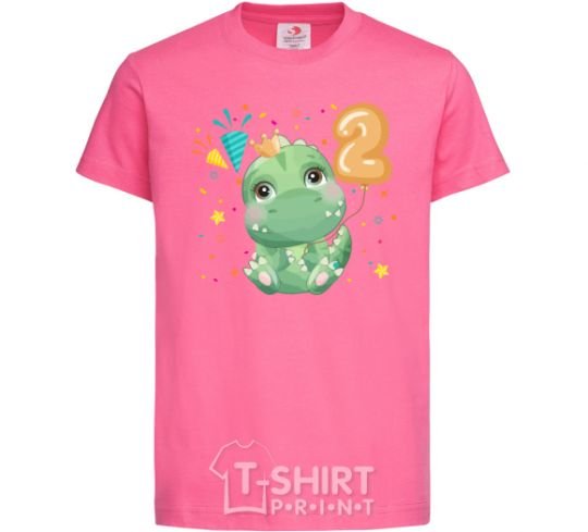 Kids T-shirt Dino 2 years heliconia фото