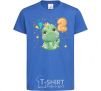 Kids T-shirt Dino 2 years royal-blue фото