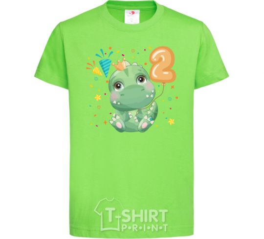 Kids T-shirt Dino 2 years orchid-green фото