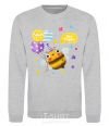 Sweatshirt Bee happy sport-grey фото
