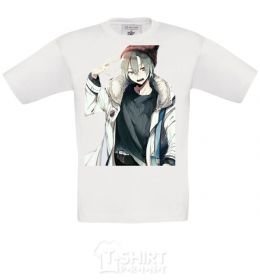 Kids T-shirt Anime boy White фото