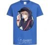 Kids T-shirt Boy with bubble gum royal-blue фото