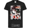 Kids T-shirt Anime fish and girl black фото