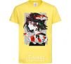 Kids T-shirt Anime fish and girl cornsilk фото