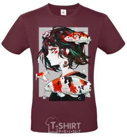 Men's T-Shirt Sleeping Beauty anime burgundy фото