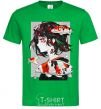 Men's T-Shirt Anime fish and girl kelly-green фото