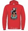 Men`s hoodie Gone with the ghosts bright-red фото
