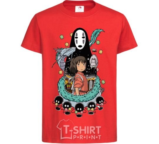 Kids T-shirt Gone with the ghosts red фото